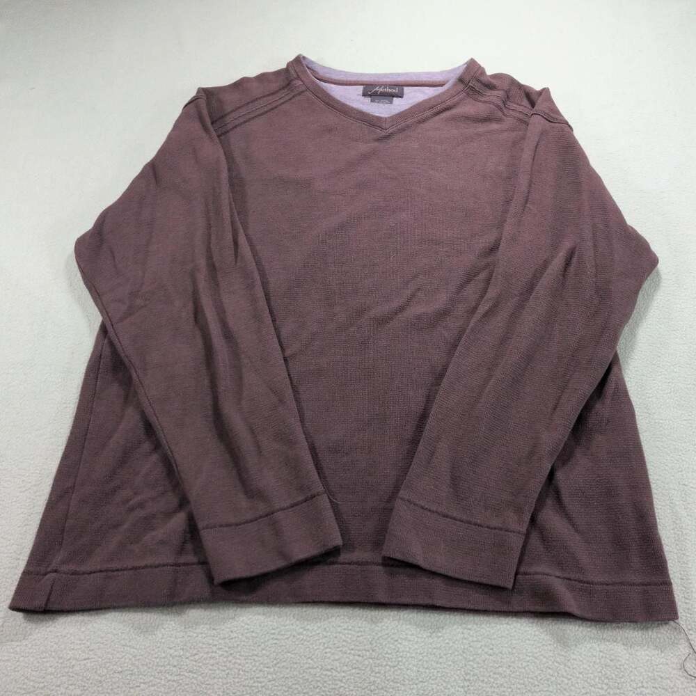 Method Long Sleeve Thermal Knit Shirt Brown Gray L